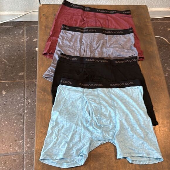 BAMBOO COOL Men's Ultra Breathable Underwear,No Riding Up Boxer Briefs - Picture 8 of 16